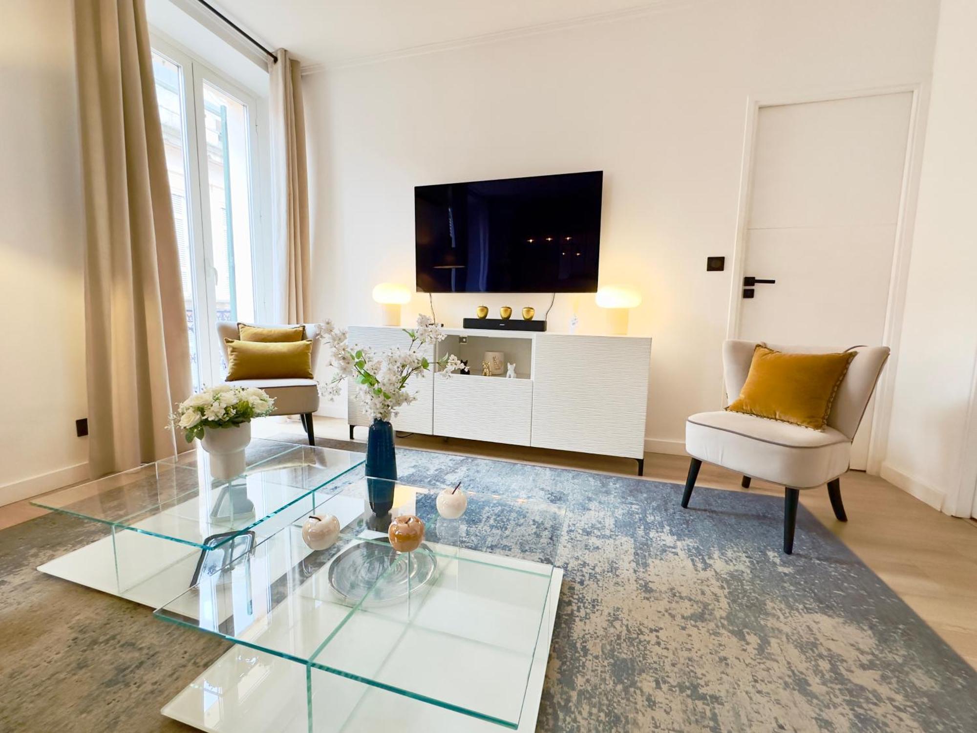 Luxueux 3 Pieces 80M2 - 2Ch - 2 Sdb - 1Mn Beach Croisette คานส์ ภายนอก รูปภาพ